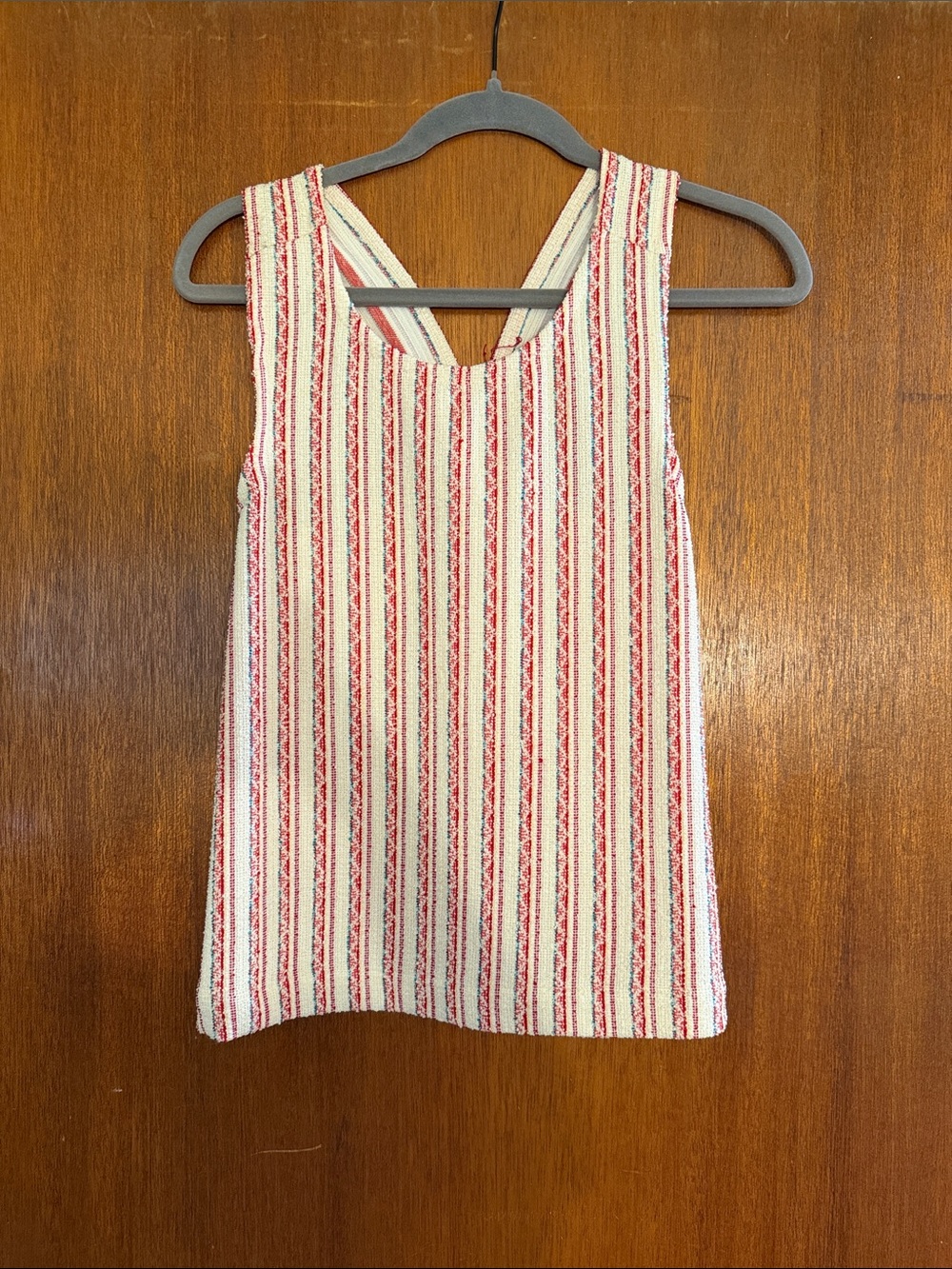 Madewell Striped Tank with cross cross back
